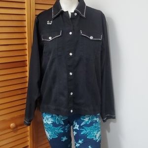 Vintage denim jacket CHRISTINE ALEXANDER  size M